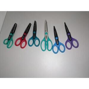 Craft Scissors Scrapbooking Decorative Edge Set of 6-Fiskar & Recollections